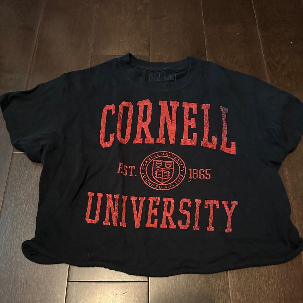 Cornell Cropped Baby Tee